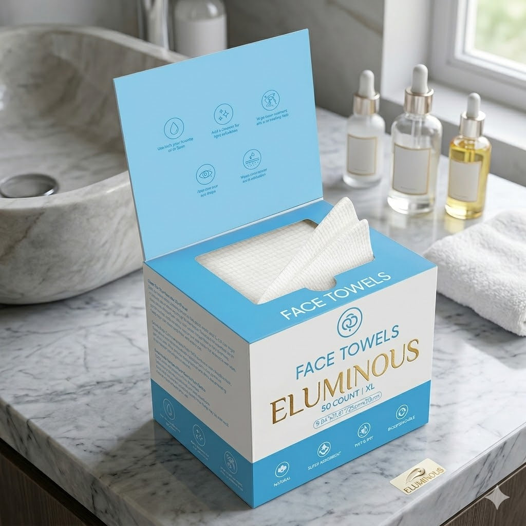 Biodegradable Disposable Clean Face Towelette Clinically Tested Cosmetic Spa Salon for Sensitive Skin